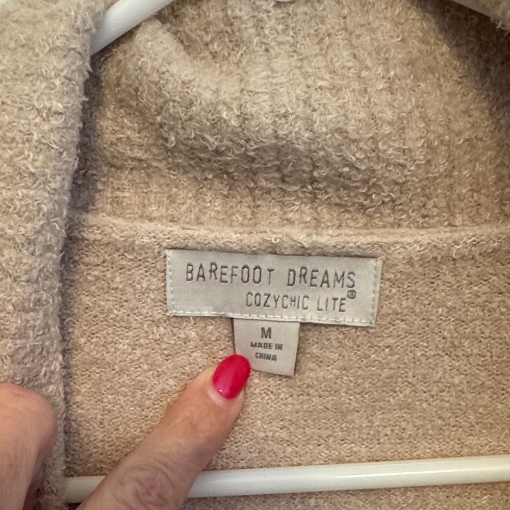 Barefoot Dreams Cozy Tan Cardigan - Picture 2 of 5